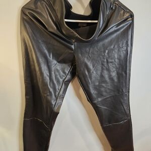 a new day Black Faux Leather Jeggings